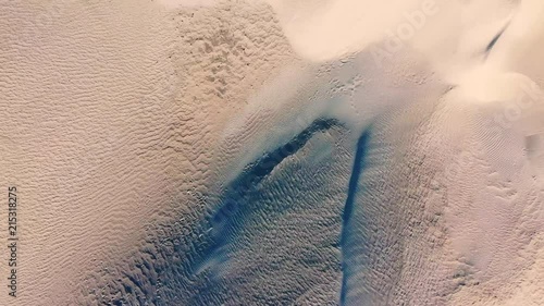 Lancelin sand waves, bird eye drone shot. photo