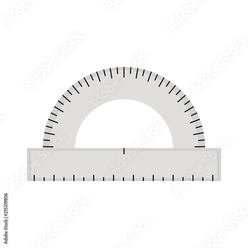 Semi circle ruler icon