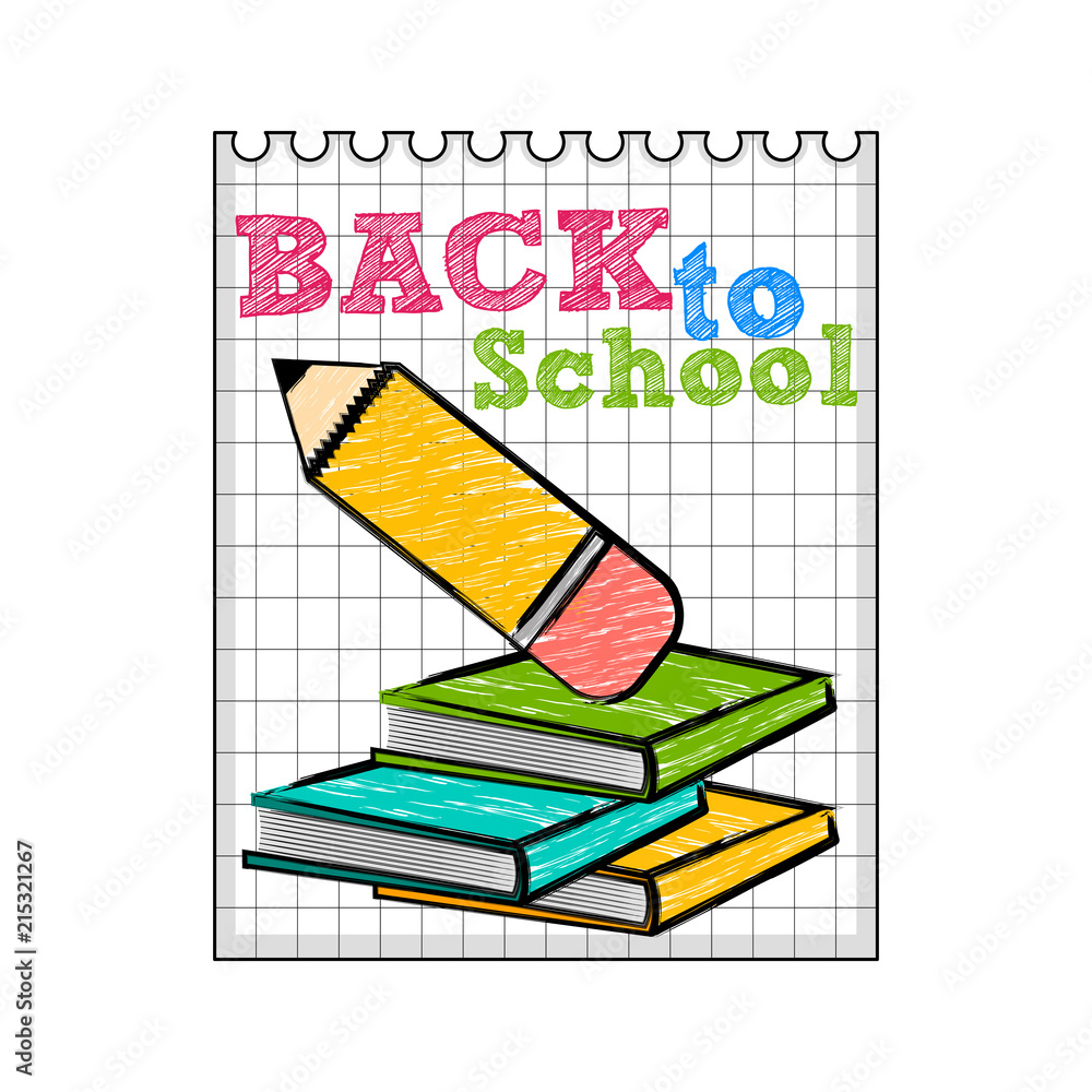 Fototapeta premium Back to school