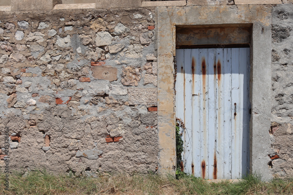 Naklejka premium Ogród przez