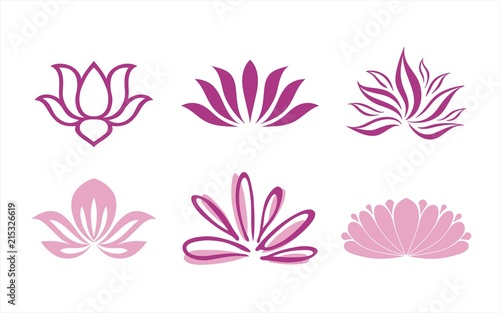 Fototapeta Naklejka Na Ścianę i Meble -  water lily , Buddha , Eco friendly business logo design