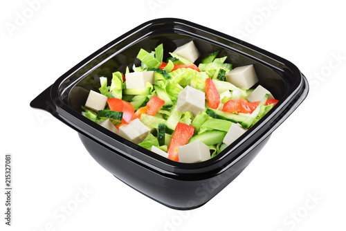 Greek salad isolated
