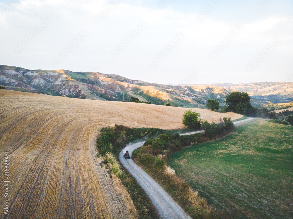 Naklejka premium ATV Rider in the action