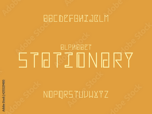 Stationary alphabet. Vector letters.