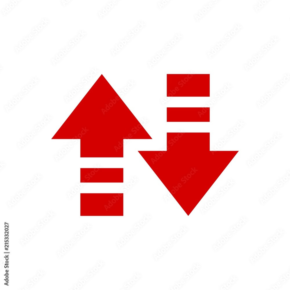 Red Arrow. Vector icon Red Arrow. Vector icon