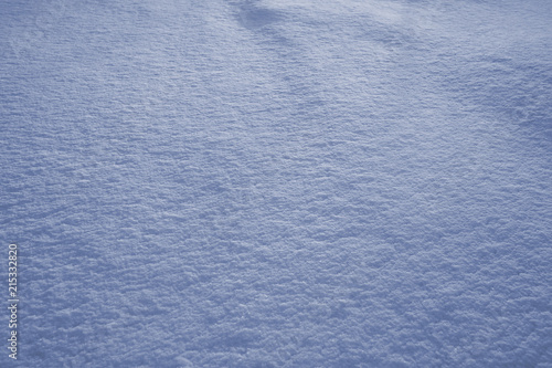 The texture of the snow surface illuminated by the evening sun. Background