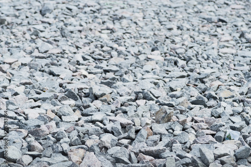 Wallpaper Mural Stone rubble in the construction of the road for vehicles. Textured background Torontodigital.ca