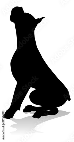 Dog Silhouette Pet Animal