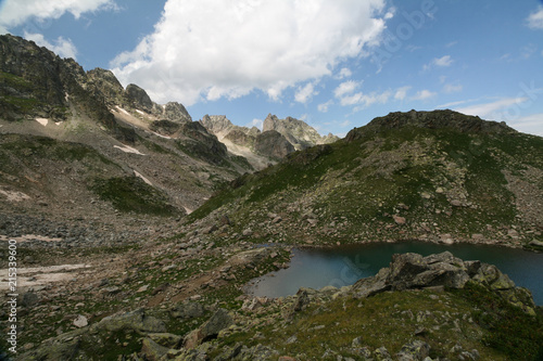 Mountain lake Comma, Arkhyz.