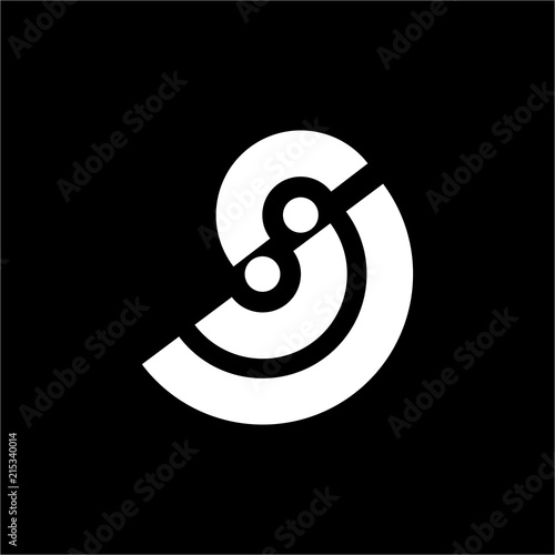 SC, CS, SCC, CCC, iic, SCii initials circle geometric company logo