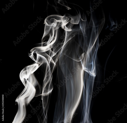 Smoke on black background