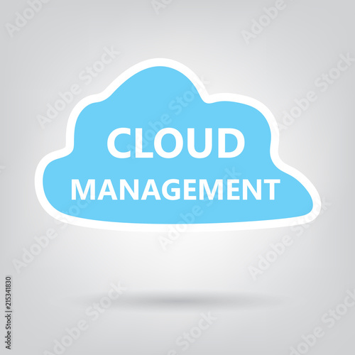 cloud management concept- vector illustration