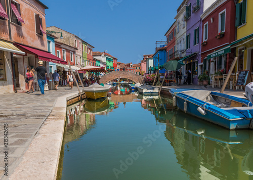 Burano  Italy - Burano is a small island and  with its colorful buildings  one of the treasures of Venice Lagoon