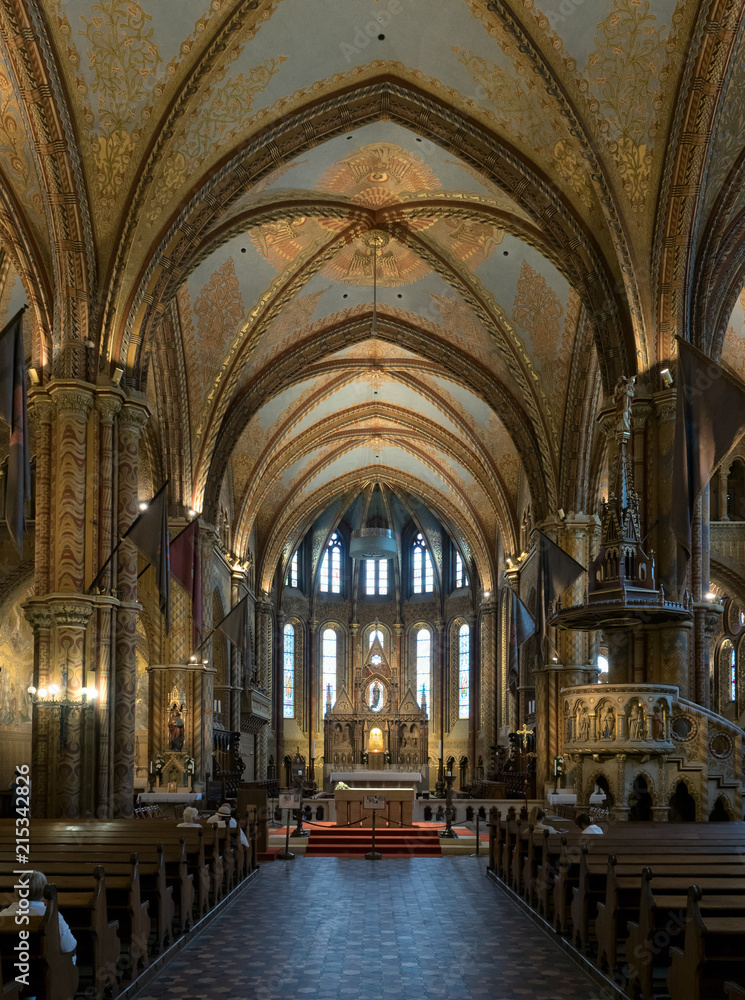 Matthias Church interior, Budapest