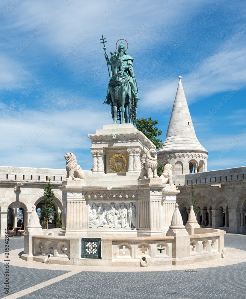 Statue of St. Stephen and the Fishermen's Bastion, Budapest