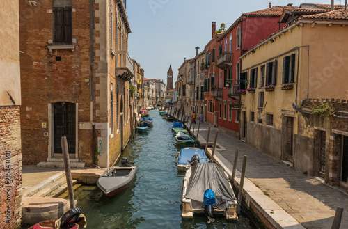 Venice  Italy - with its famous canals  Venice is one of the most amazing and popular destinations in Italy. Here in particular a view of the Old Town