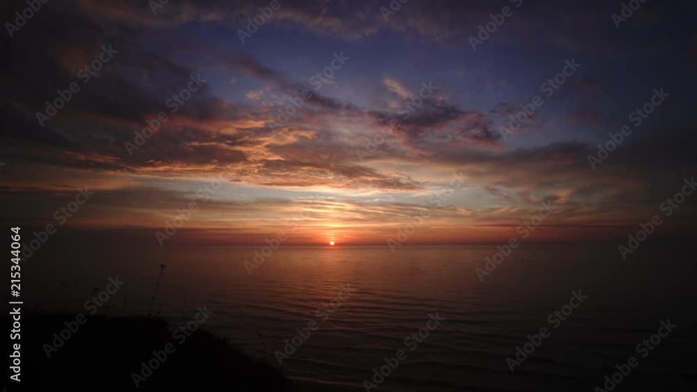 Sunset above the Baltic sea cape Kolka Latvia Sunset above the Baltic sea cape Kolka Latvia