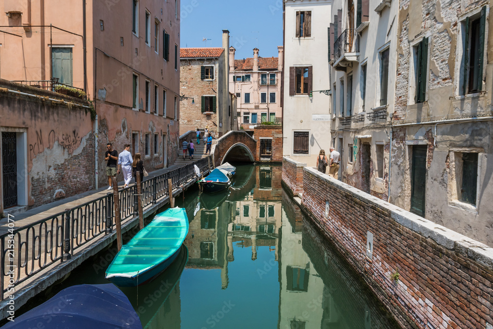  Venice, Italy - with its famous canals, Venice is one of the most amazing and popular destinations in Italy. Here in particular a view of the Old Town