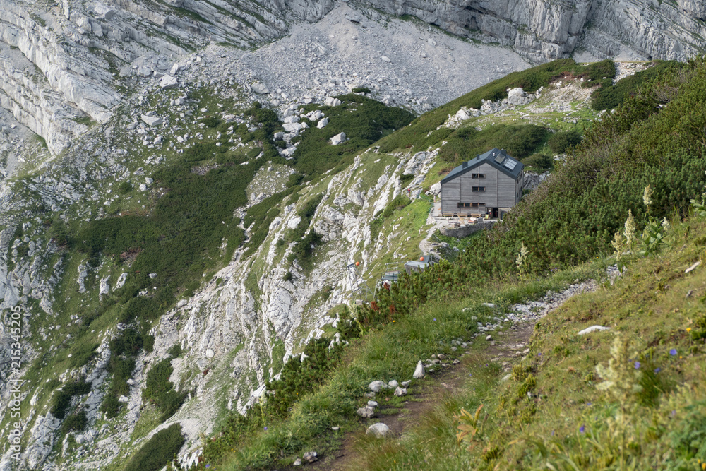 welser hutte in totes gebirge in the alps inaustria welser hutte in totes gebirge in the alps inaustria