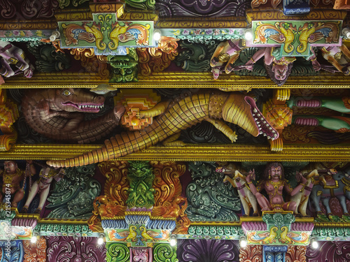 Ancient Hindu Pathirakali Amman temple in Trincomalee, Sri Lanka. Temple was built in honor of the goddess Badrakali (Bhadrakali)