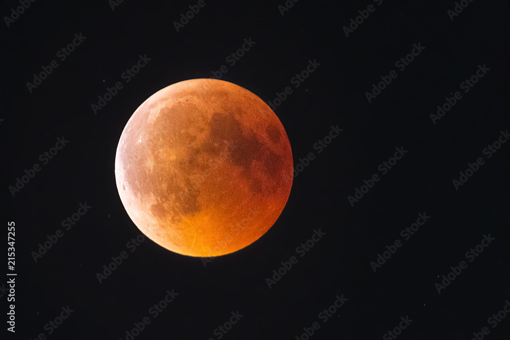 The full moon at lunar eclipse The full moon at lunar eclipse