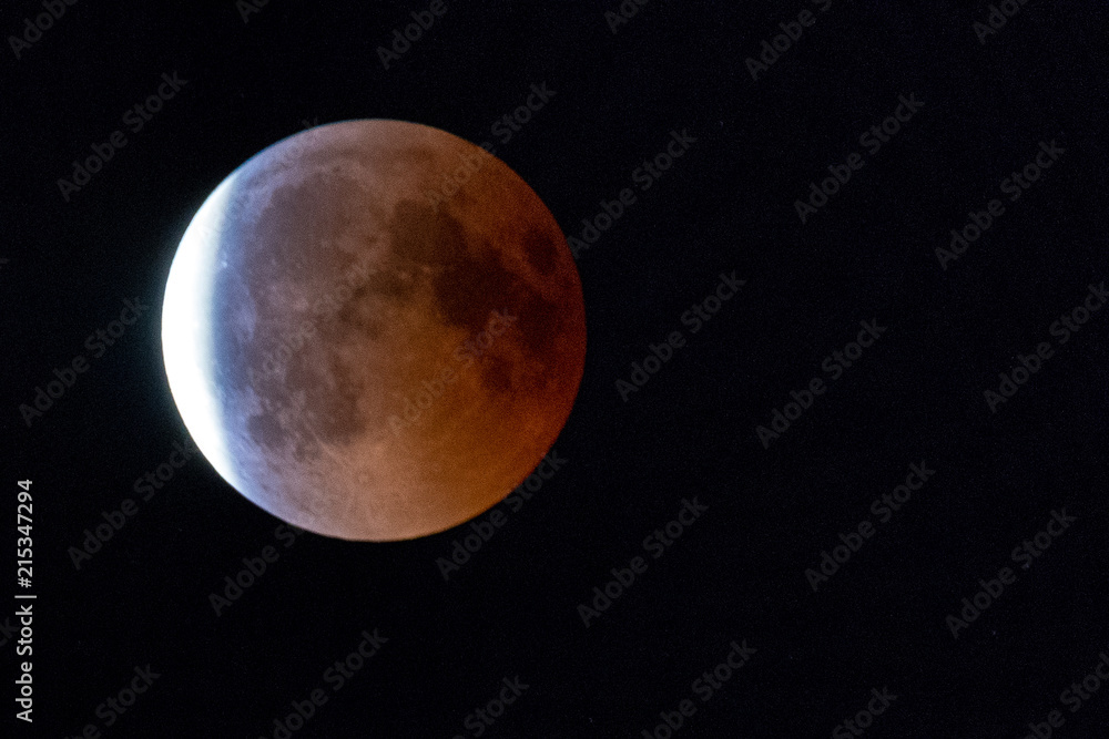 The full moon at lunar eclipse The full moon at lunar eclipse