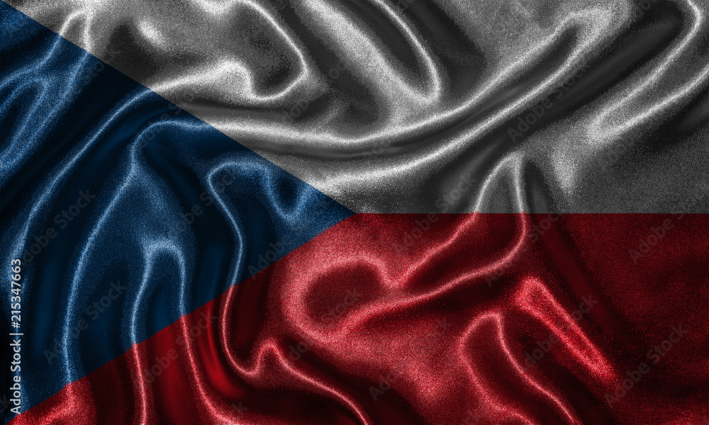 Wallpaper by Czech Republic flag and waving flag by fabric. Wallpaper by Czech Republic flag and waving flag by fabric.