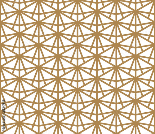 Seamless pattern based on Japanese ornament Kumiko