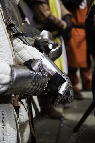 Medieval armor glove