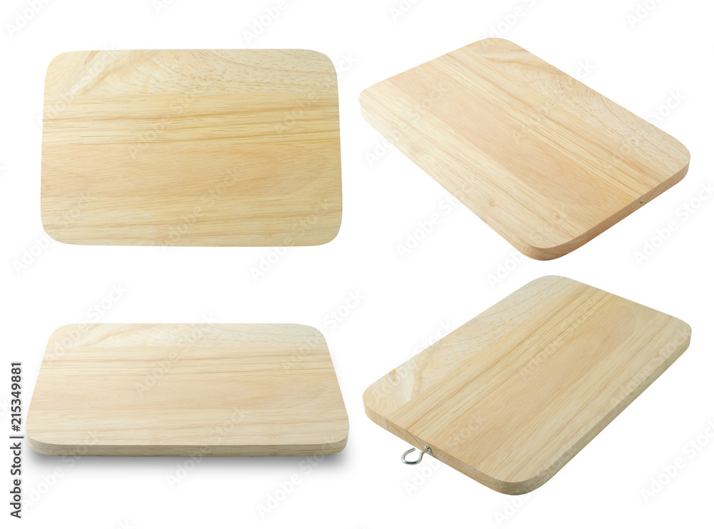 Wooden Cutting Board on A White Background Wooden Cutting Board on A White Background