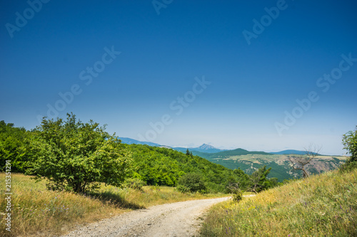 Road in a hills in Georgia