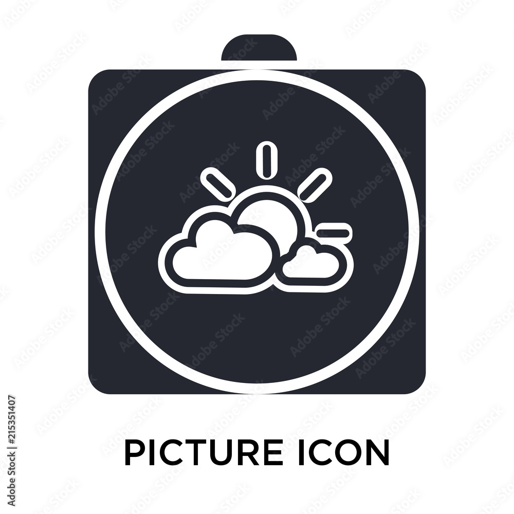 Picture icon vector sign and symbol isolated on white background, Picture logo concept Picture icon vector sign and symbol isolated on white background, Picture logo concept
