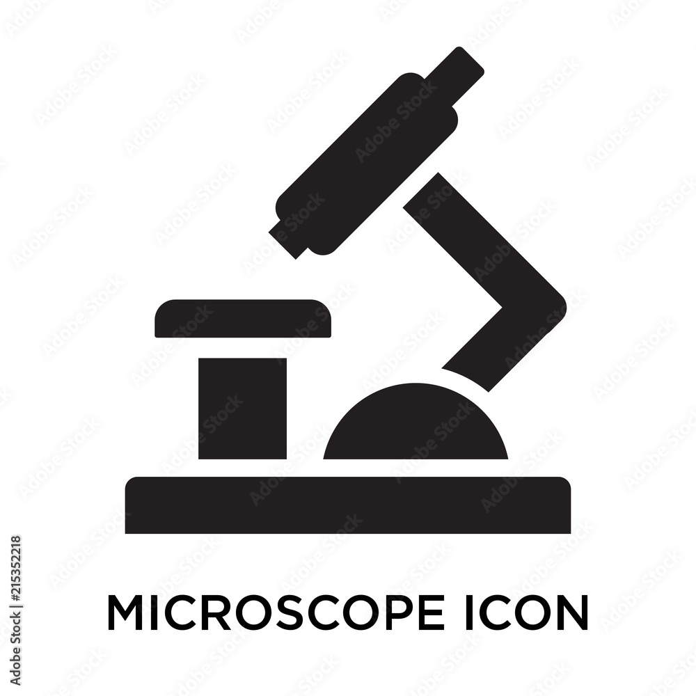 Microscope icon vector sign and symbol isolated on white background, Microscope logo concept Microscope icon vector sign and symbol isolated on white background, Microscope logo concept