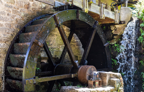 Vintage wooden water wheel