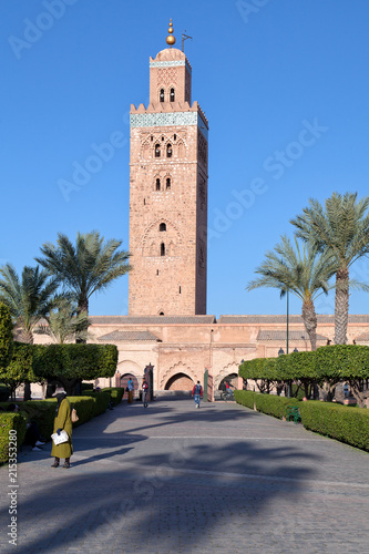 Koutoubia mosque and gardens, Marrakesh, Morocco