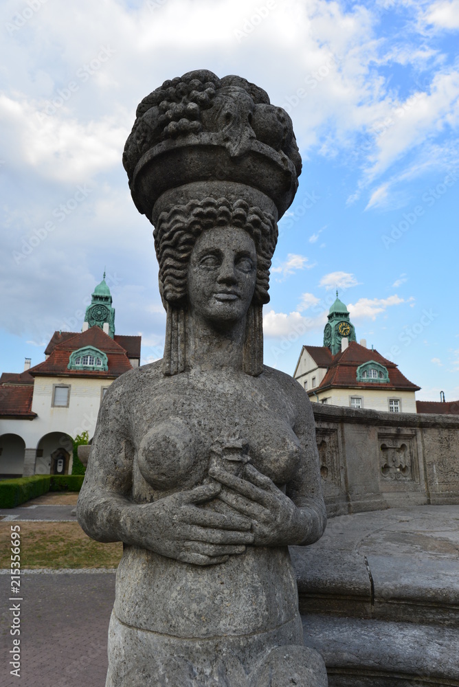 Skulptur am Sprudelhof in Bad Nauheim 