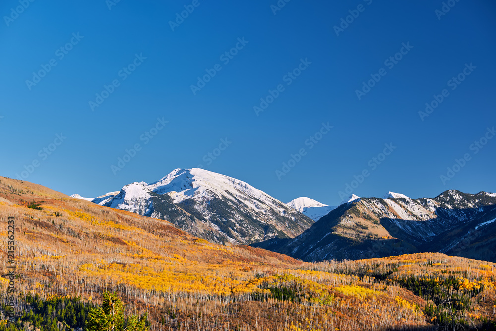 Kebler Pass in Colorado Rocky Mountains Kebler Pass in Colorado Rocky Mountains