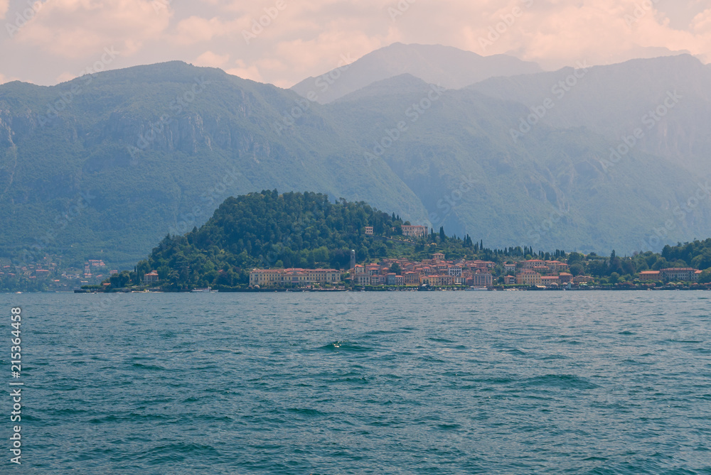 Bellagio seen from the boat on Lake Como