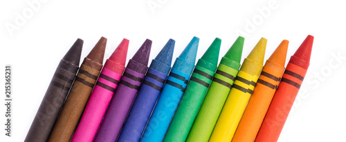Quadro em tela crayon isolated on white background