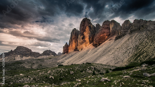 Tre cime di Lavaredo in Italy photo