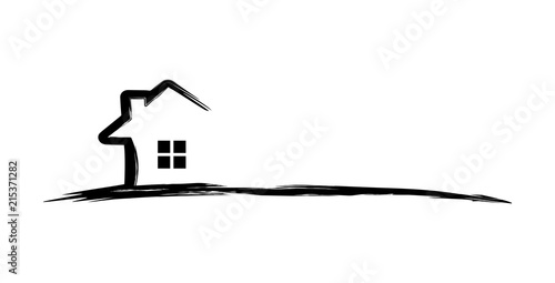 Real estate Logo with Abstract Property and Home shape