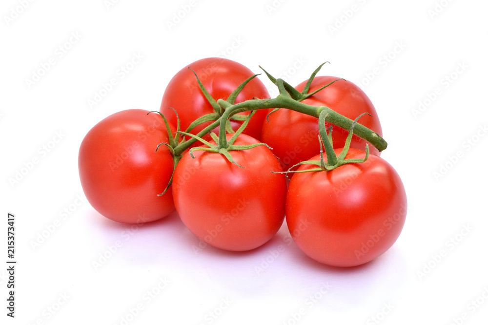 Isolated tomatoes on a white background. Isolated tomatoes on a white background.