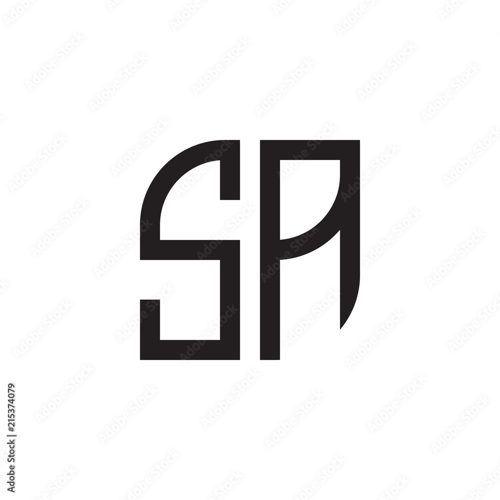 Obraz premium two letter monogram logo