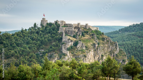 Historic Boyabat Castle in Sinop city, Turkey photo