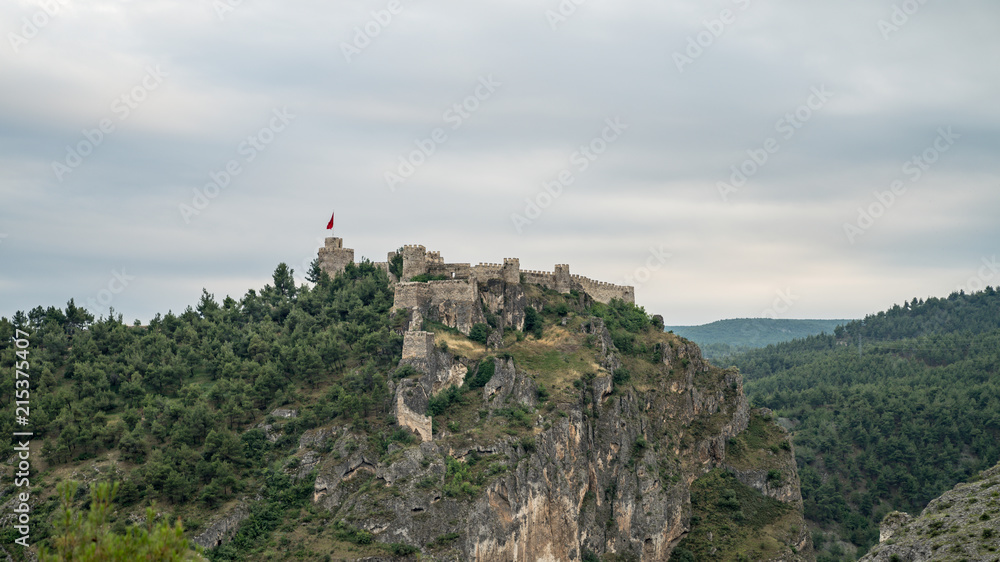 Historic Boyabat Castle in Sinop city, Turkey
