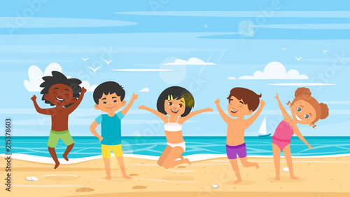 children in swim suits