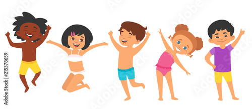  children in swim suits