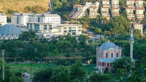 Kagithane Sadabad mosque at the end of the Golden Horn, Kagithane, istanbul, Turkey photo