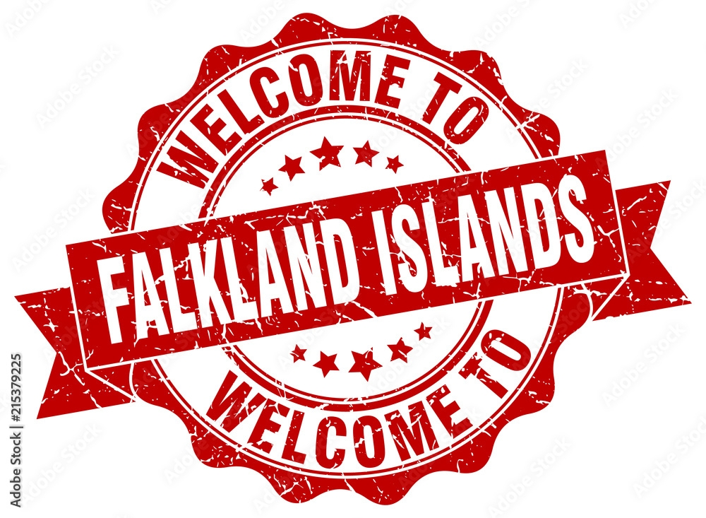 Fototapeta premium Falkland Islands round ribbon seal
