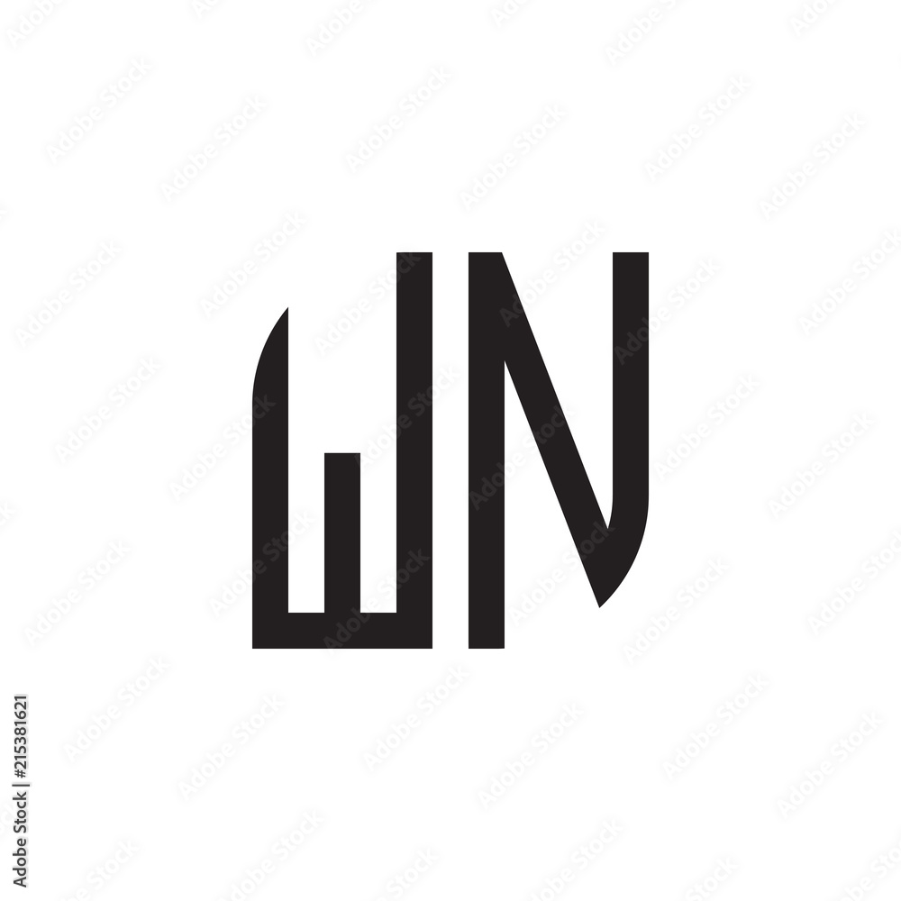 Obraz premium two letter monogram logo